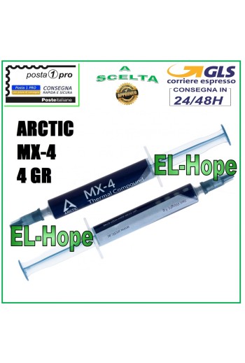 PASTA TÉRMICA ARCTIC MX-4 4GR TERMOCONDUCTORA GPU CPU PROCESADORES PC COMPUTADORA PS4