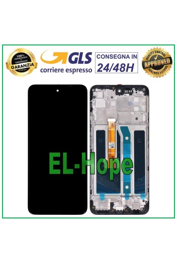 PANTALLA LCD + MARCO PARA LG K52 LMK520EMW LM-K520 LMW PANTALLA TÁCTIL CRISTAL NEGRO