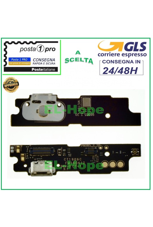 CONECTOR DE CARGA PARA MEIZU M3 NOTE M681H + BASE DE CARGA PARA MICRÓFONO MICRO USB