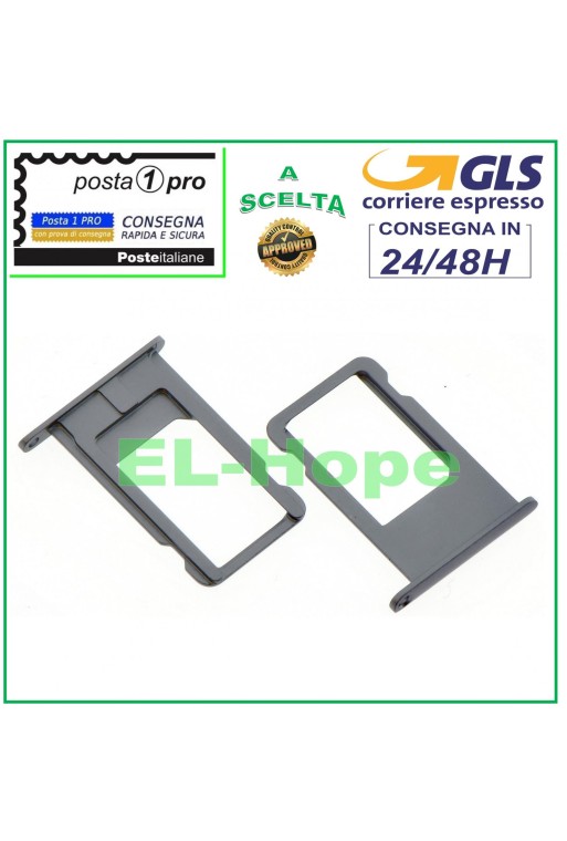 COMPARTIMENTO PARA CARTUCHO DE RANURA, SOPORTE PARA TARJETA NANO SIM, CARCASA PARA IPHONE 6 PLUS, GRIS