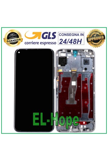PANTALLA TÁCTIL PARA HUAWEI NOVA 5T YAL-L21 L61 L71 / HONOR 20 YAL-AL00 MARCO NEGRO