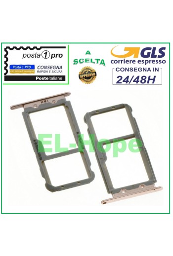 COMPARTIMENTO PARA CARRITO DE RANURA PARA TARJETA NANO SIM TARJETA MICRO SD HUAWEI NOVA 2S ORO ROSA