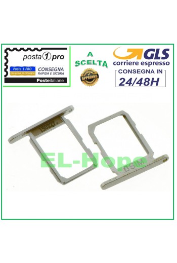 COMPARTIMENTO PARA CARTUCHO DE RANURA PARA TARJETA NANO SIM SAMSUNG GALAXY S6 G920F PLATA