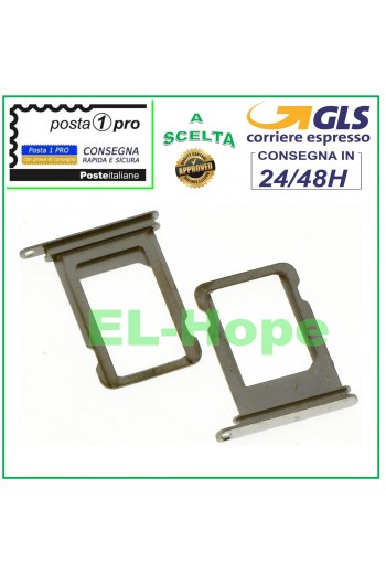 COMPARTIMENTO PARA CARTUCHO DE RANURA PARA TARJETA NANO SIM CARCASA PARA APPLE IPHONE X PLATA