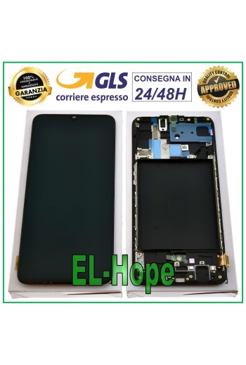 PANTALLA ORIGINAL SAMSUNG GALAXY A70 SM-A705 A705F MARCO LCD TÁCTIL NEGRO