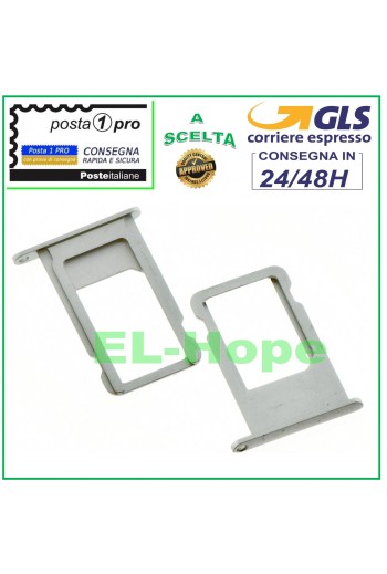 COMPARTIMENTO PARA CARRITO DE RANURA PARA TARJETA NANO SIM APPLE IPHONE 6S 6S+ PLUS PLATA