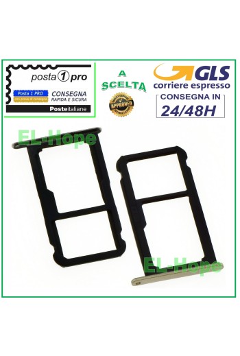COMPARTIMENTO PARA CARTUCHO DE RANURA NANO SIM MICRO SD HUAWEI P8 LITE 2017 PRA-LX1 ORO ORO