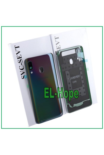 TAPA DE BATERÍA ORIGINAL SAMSUNG GALAXY A40 SM-A405 TAPA TRASERA NEGRA