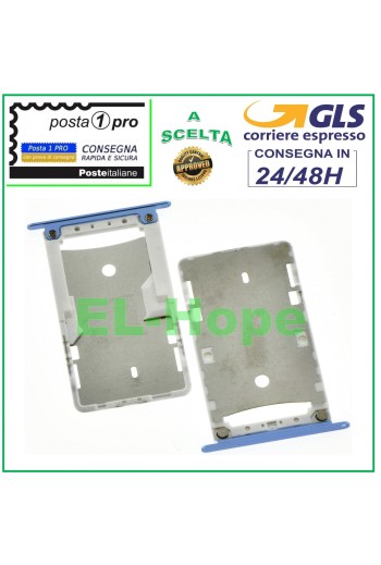 RANURA CARRIL LECTOR COMPARTIMENTO TARJETA MICRO SIM + SD XIAOMI REDMI NOTE 4X AZUL