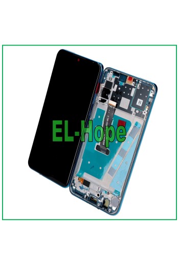 MARCO DE PANTALLA PARA HUAWEI P30 LITE NUEVA EDICIÓN 24 MP PANTALLA TÁCTIL ENSAMBLADA AZUL