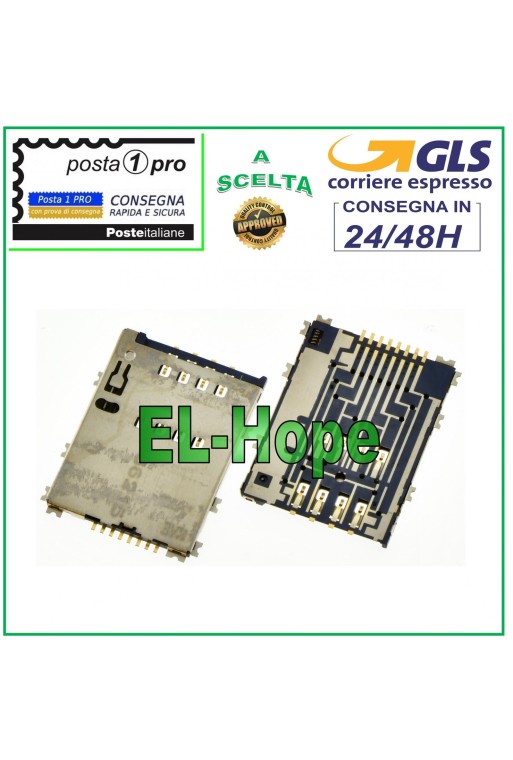 LECTOR DE TARJETA SIM SAMSUNG GALAXY TAB 2 GT P5100 P5110 P6800 S5250