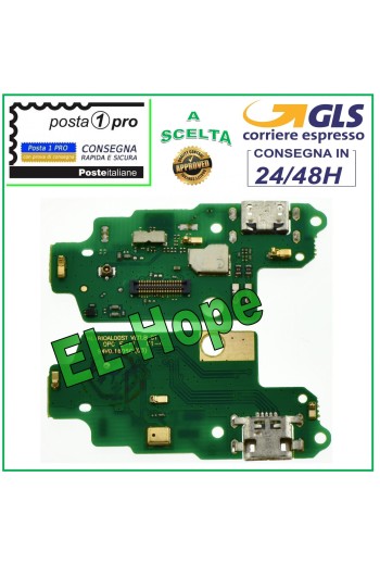CONECTOR DE CARGA HUAWEI G8 RIO / G7 PLUS BASE PARA MICRÓFONO CARGA MICRO USB