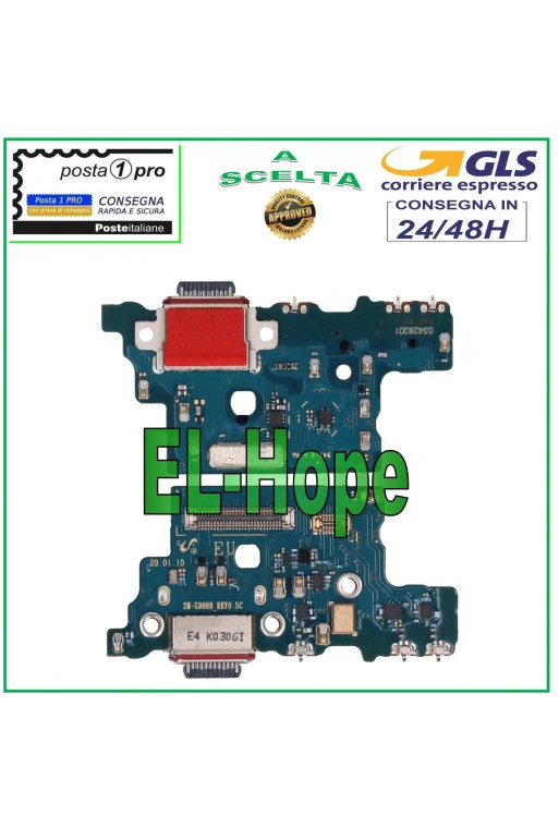 CONECTOR DE CARGA SAMSUNG GALAXY S20 ULTRA SM-G988 MICRÓFONO BASE DE CARGA USB-C