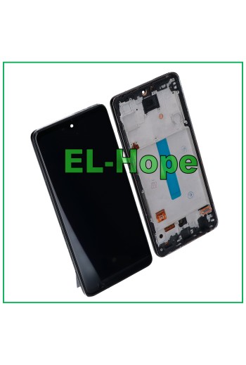 PANTALLA LCD OLED PARA SAMSUNG GALAXY A52S 5G SM A528 A528B MARCO TÁCTIL NEGRO