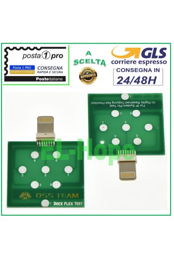 COMPROBADOR DE PCB DE DOCK U2 TRISTAR PARA IPHONE 5 6 7 8 SE CS PLUS CARGA DE BATERÍA