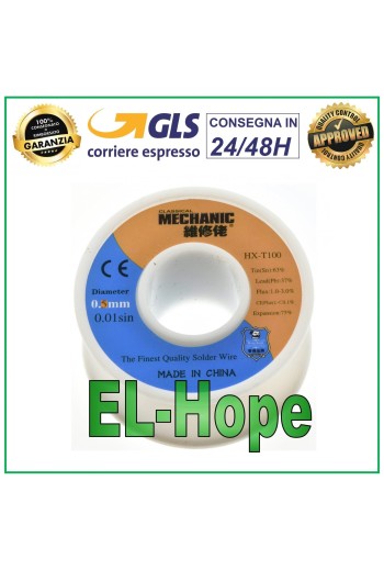 Bobina de hilo para soldadura micro soldadura de diámetro 0,5 mm, 55 gr, 63/37