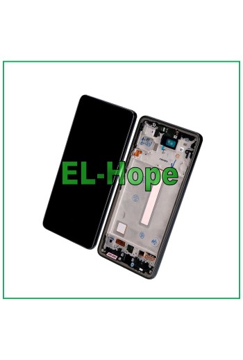 PANTALLA LCD OLED PARA SAMSUNG GALAXY A53 5G 2022 SM A536 A536B MARCO TÁCTIL NEGRO