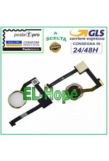 BOTÓN INICIO PLANO FLEXIBLE PARA APPLE IPAD 6 AIR 2 A1566 A1567 BOTÓN CENTRAL BLANCO