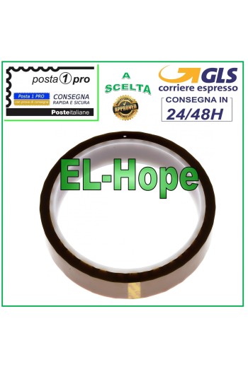 CINTA ADHESIVA TÉRMICA DE ALTA TEMPERATURA KAPTON PROTECCIÓN BGA 2CM 30MT