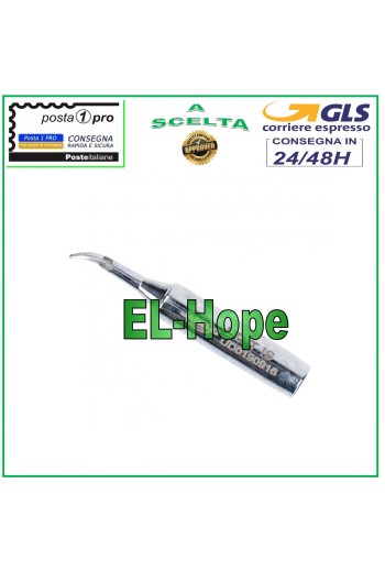 PUNTA DE REPUESTO CURVA UD-T-IS METALICA PARA ESTACIÓN DE SOLDADURA SOLDADOR STYLUS 0.2MM