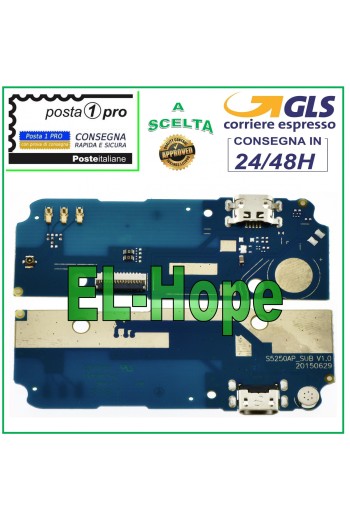 CONECTOR DE CARGA FLAT FLEX WIKO RAINBOW JAM + MICROFONO DOCK CARGA MICRO USB