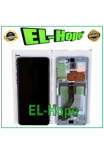 PANTALLA LCD TÁCTIL ORIGINAL + MARCO SAMSUNG GALAXY S20+ PLUS SM-G985 G986 5G AZUL