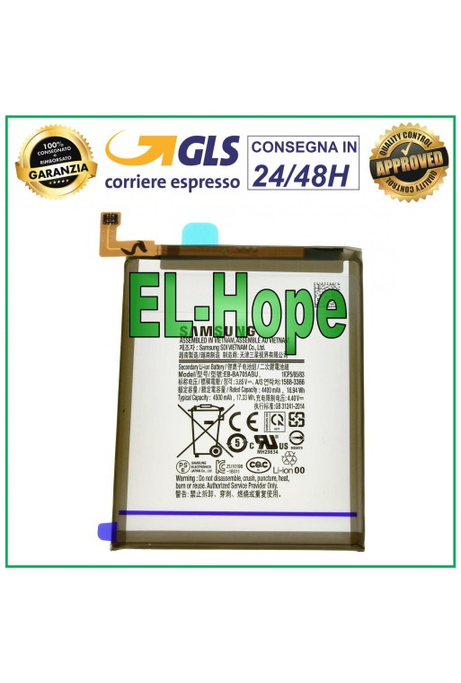 PACK DE SERVICIO DE BATERÍA ORIGINAL SAMSUNG GALAXY A70 SM-A705F EB-BA705ABU 4500 mAh