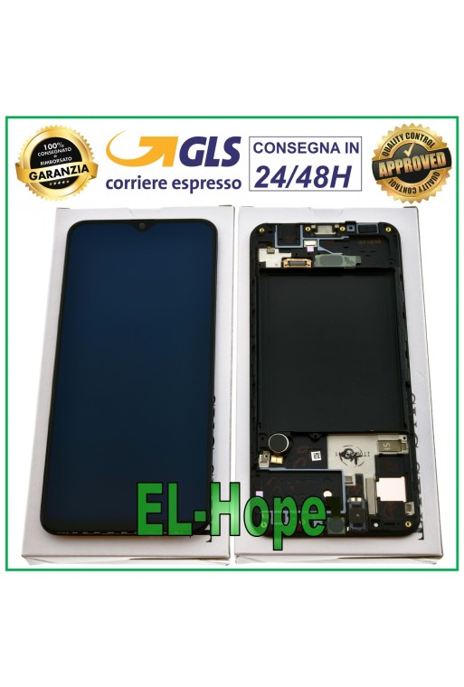 MARCO ORIGINAL PANTALLA LCD SAMSUNG GALAXY A30S SM-A307F PANTALLA TÁCTIL 6.4 NEGRO