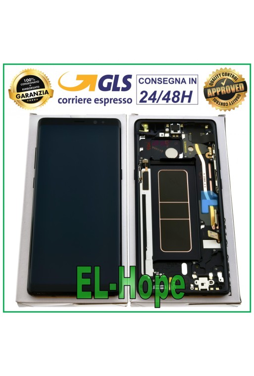PANTALLA LCD ORIGINAL SAMSUNG GALAXY NOTE 8 SM-N950 SM-N950F PANTALLA TÁCTIL NEGRA