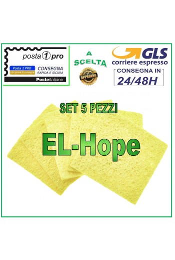 KIT 5 PIEZAS ESPONJAS ESPONJA ESPONJA PARA LIMPIEZA PUNTA DE SOLDADOR AGUJA SOLDADOR