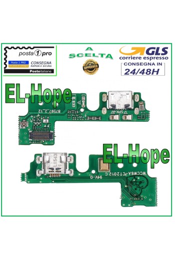 HONOR 6A DLI-AL10 CONECTOR DE CARGA MICRO USB BASE DE CARGA PCB