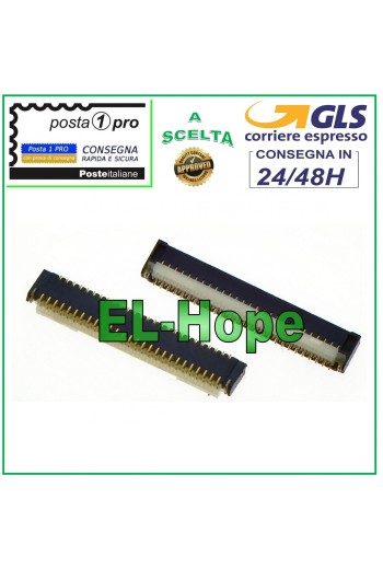 CONECTOR CLIP PLANO FLEXIBLE PANTALLA LCD PARA NINTENDO SWITCH SOCKET FPC PARA SOLDAR 
