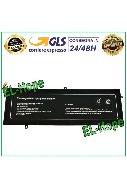 BATERÍA ORIGINAL MEDIACOM SMARTBOOK 130 M-SB130 8000 mAh WTL-3487265 T313P