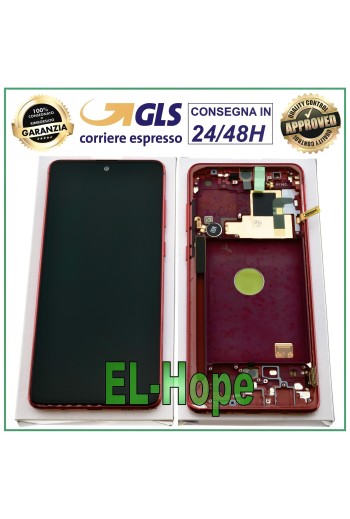PANTALLA LCD ORIGINAL SAMSUNG GALAXY NOTE 10 LITE SM-N770 F PANTALLA TÁCTIL ROJA