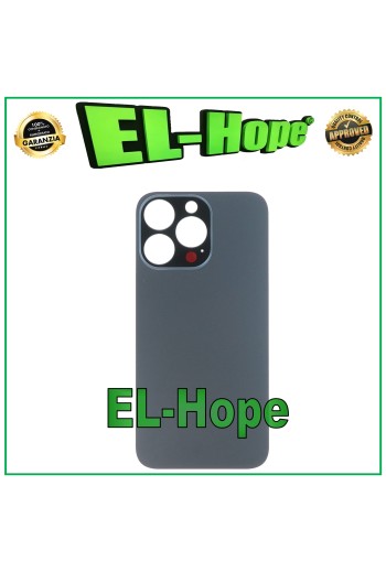 CUBIERTA TRASERA DE CRISTAL Y BATERÍA PARA IPHONE 13 PRO BIG HOLE GRAPHITE