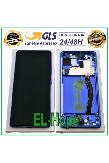 PANTALLA LCD ORIGINAL SAMSUNG GALAXY S10 LITE SM-G770 SM-G770F PANTALLA TÁCTIL AZUL