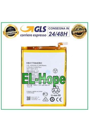 BATERÍA PARA HUAWEI ASCEND MATE 7 HB417094EBC 4100 mAh 4,35 V BATERÍA DE IONES DE LItio