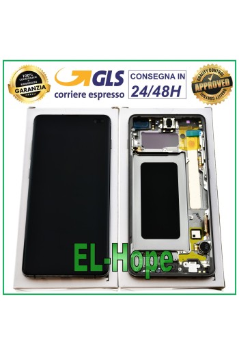 PANTALLA LCD ORIGINAL SAMSUNG GALAXY S10 PLUS SM-G975F PANTALLA TÁCTIL PRISM NEGRO