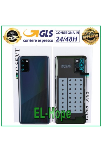 TAPA DE BATERÍA ORIGINAL SAMSUNG GALAXY A31 SM-A315 TAPA TRASERA NEGRA