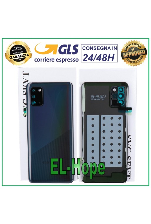 TAPA DE BATERÍA ORIGINAL SAMSUNG GALAXY A31 SM-A315 TAPA TRASERA NEGRA