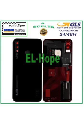 CUBIERTA TRASERA ORIGINAL DE BATERÍA DE VIDRIO PARA HUAWEI P20 LITE, NEGRA