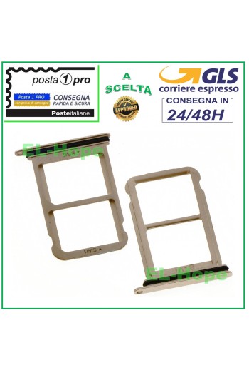 COMPARTIMENTO PARA CARTUCHO DE RANURA PARA TARJETA NANO DUAL SIM PARA HUAWEI P20 EML-L09 DORADO
