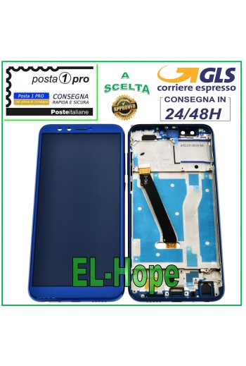 PANTALLA TÁCTIL LCD CON MARCO PARA HUAWEI HONOR 9 LITE LLD-L31 AL00 AL09 AZUL