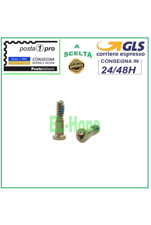 PAR DE 2 TORNILLOS PENTALOBE PARA LCD IPHONE 4 4S 5 5S 5C SE 6 6S 6+ 7 7+ 8 8+ PLUS DORADO