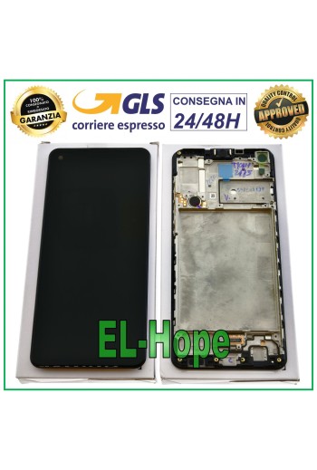 PANTALLA LCD + MARCO ORIGINAL SAMSUNG GALAXY A21S SM-A217F DS PANTALLA TÁCTIL NEGRA