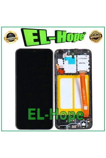 MARCO DE PANTALLA LCD PARA SAMSUNG GALAXY A20E SM A202F VIDRIO TÁCTIL MONTADO