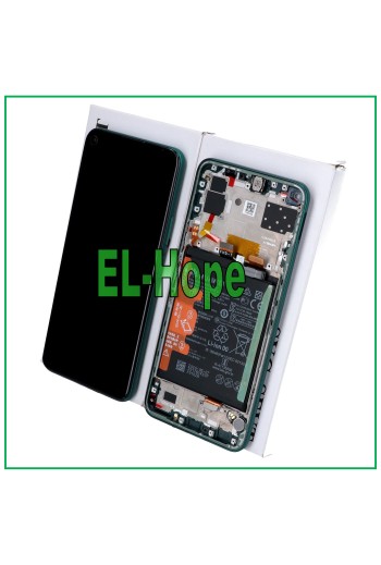 PANTALLA LCD ORIGINAL + MARCO Y BATERÍA HUAWEI P40 LITE 5G CDY-NX9A TÁCTIL VERDE