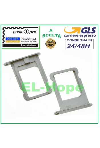 COMPARTIMENTO PARA CARTUCHO DE RANURA SOPORTE PARA TARJETA NANO SIM APPLE IPHONE 5S CARCASA PARA TARJETA PLATEADA