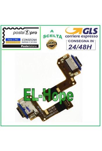 Conector de carga flexible plano LG Q7 Q610 LMQ610EM LMQ610EMW Base de carga tipo C