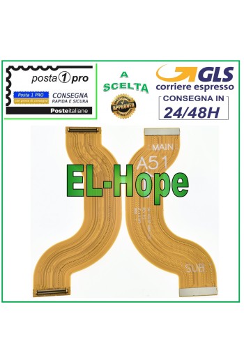 Cable flexible plano de conexión a placa base y pantalla LCD para Samsung Galaxy A51 SM-A515F